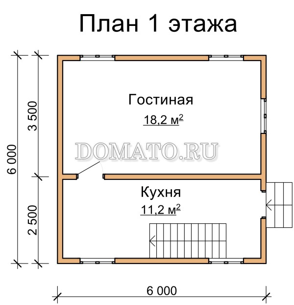 план 1 этажа