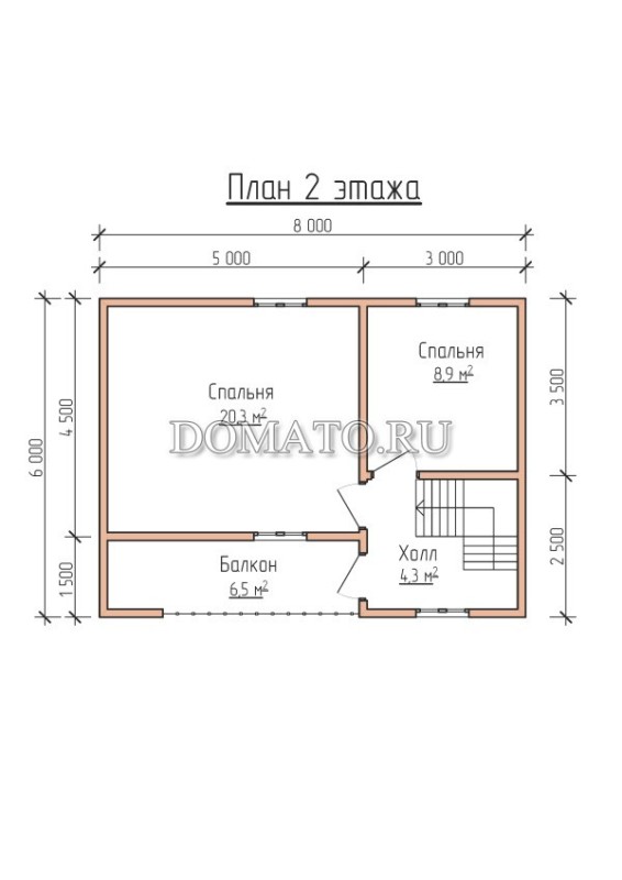 План 2 этажа