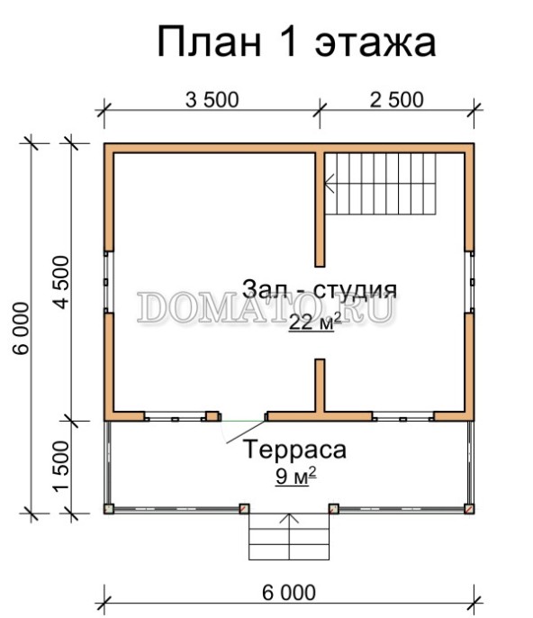 план 1 этажа