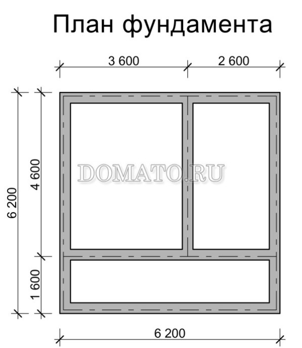 план фундамента