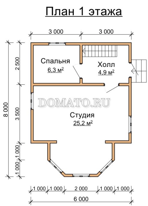 план 1 этажа