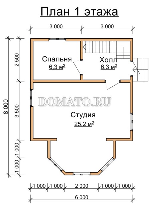 план 1 этажа