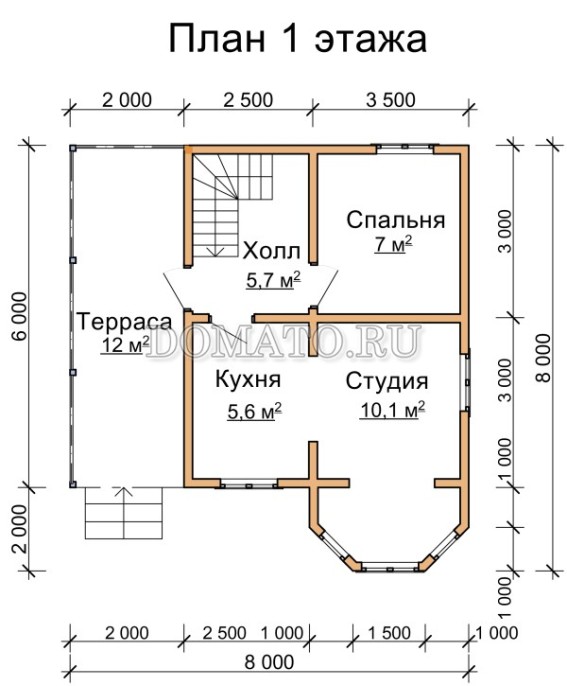 план 1 этажа