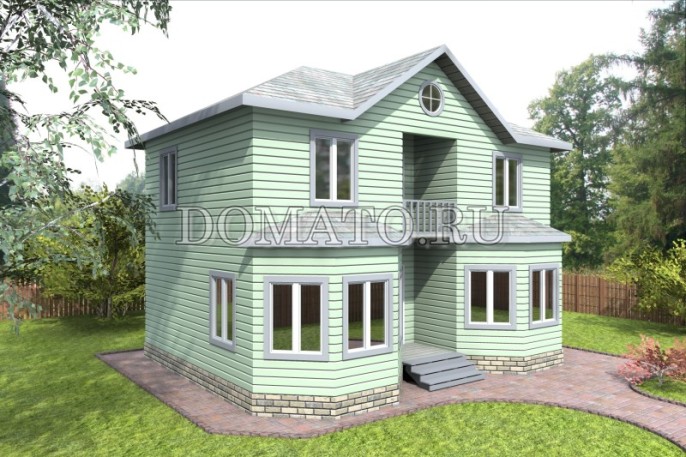 Каркасный дом 7×8.8