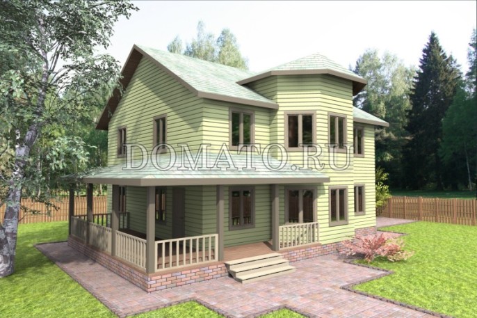 Каркасный дом 14×10.5