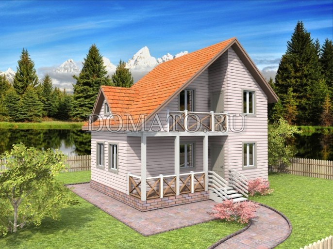 Каркасный дом 6×8