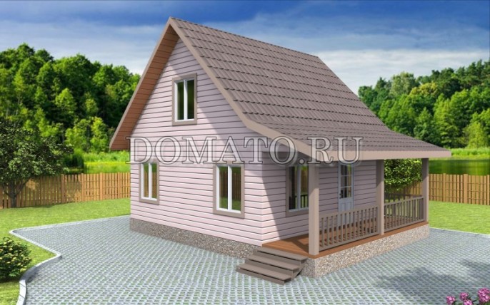 Каркасный дом 6×7.5