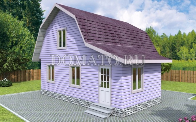 Каркасный дом 7×8