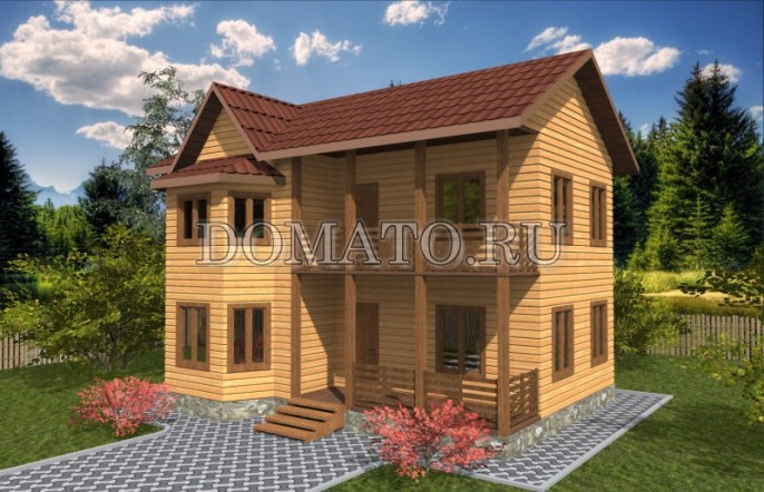 Дом 7x9 двухэтажный