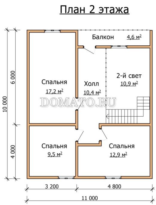 план 2 этажа