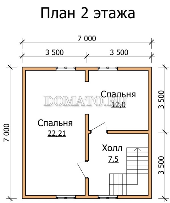 план второго этажа