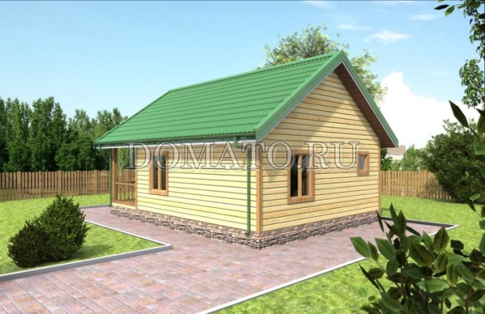 Проект бани 6×8 из бруса