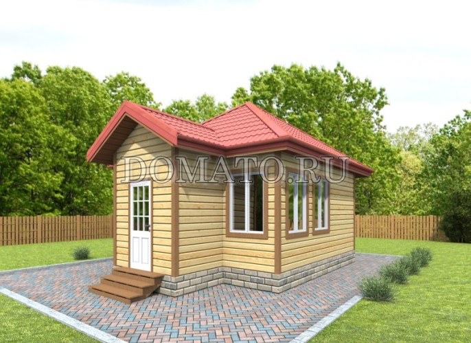 фасад бани 6.5×5