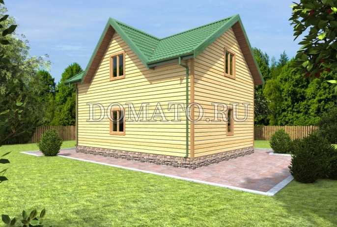 Баня 6×8 брусовая