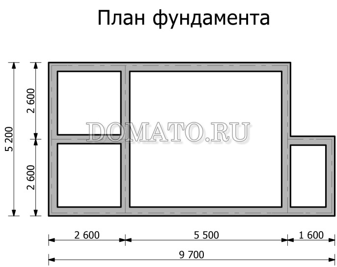 план фундамента
