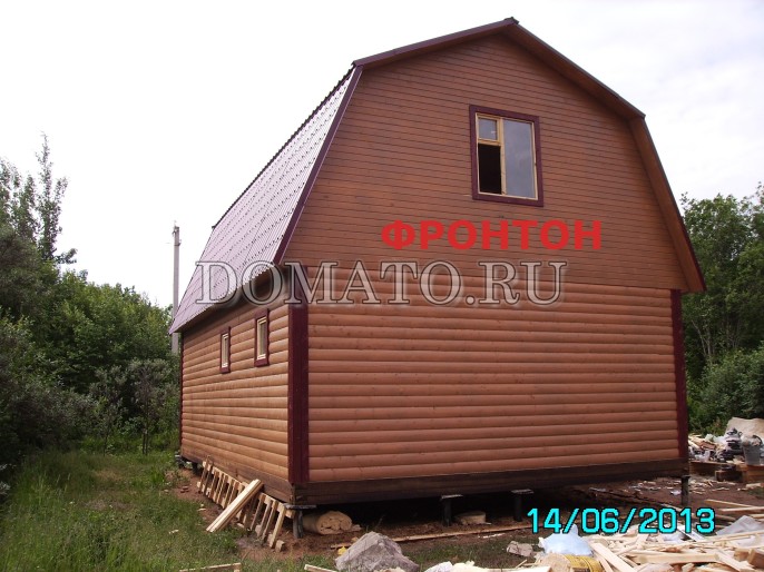 фронтон деревянного дома